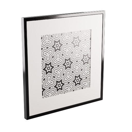 Framed Pattern Print 1