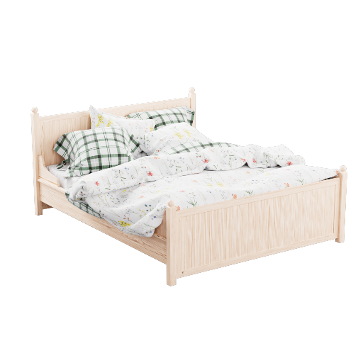 Wooden Bed 1