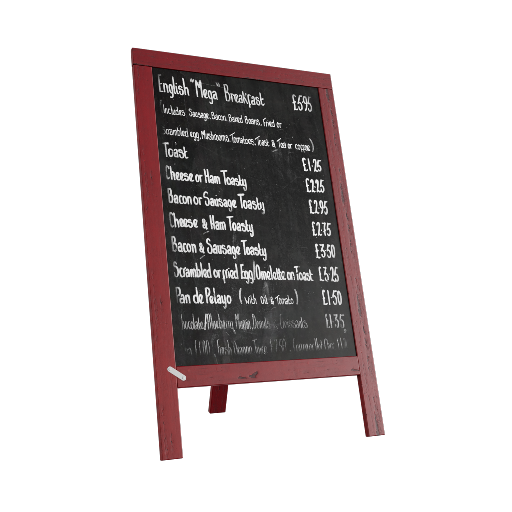 Chalkboard Menu Sign 2