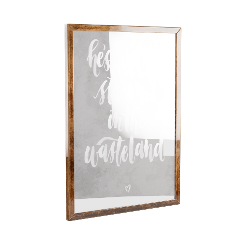 Typographic Wall Mirror
