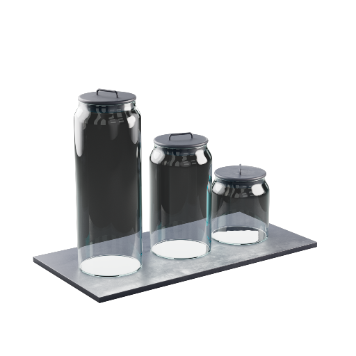 Glass Jar Set 1