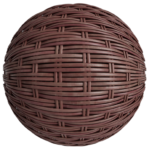 Basketweave 2 Red - 40 cm Disp 6 mm