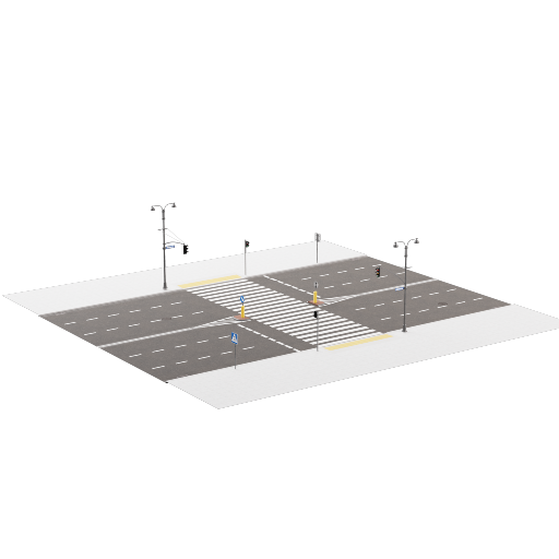 Street 6-Lane Crossing 1