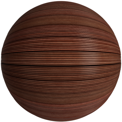 Wood Deck 1 Dark Brown - 3 m Disp 3 cm