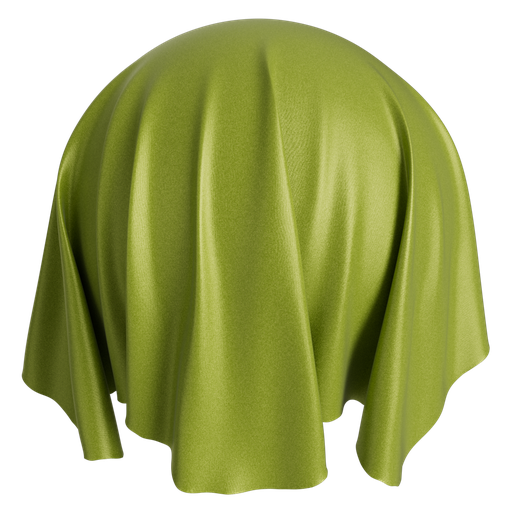 Fabric Satin 1 Vivid Green - 1 m