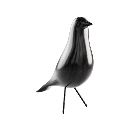 Bird Sculpture 1 Black