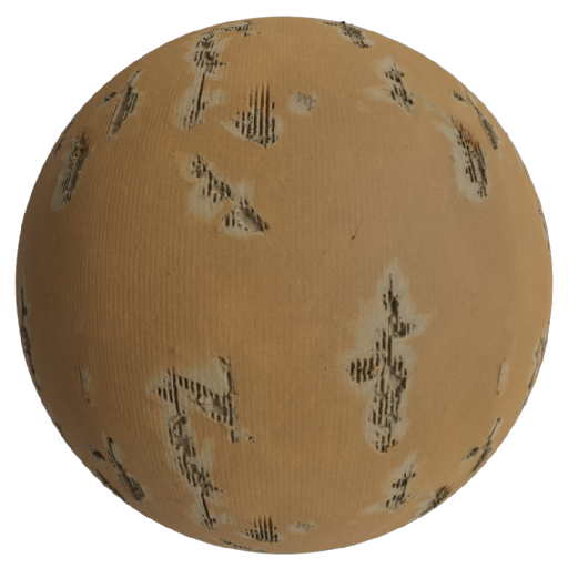 Cardboard Torn 1 Brown - 50 cm Disp 7 mm