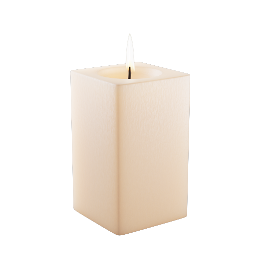 Square Pillar Candle 1