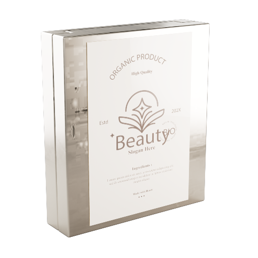 Clamshell Powder Box 2 White
