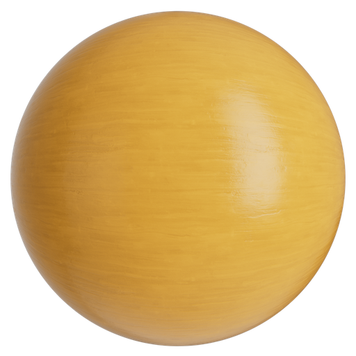Wood Painted Glossy 1 Yellow - 1 m Disp 2 mm