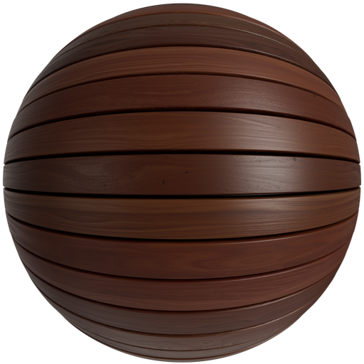 Wood Deck 2 Dark Brown - 4 m Disp 3 cm