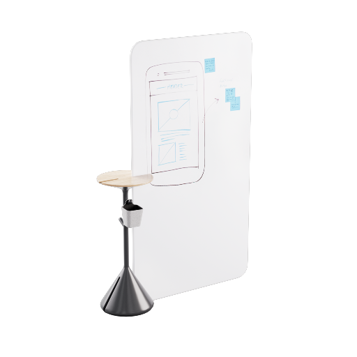 Standing Whiteboard Panel 1