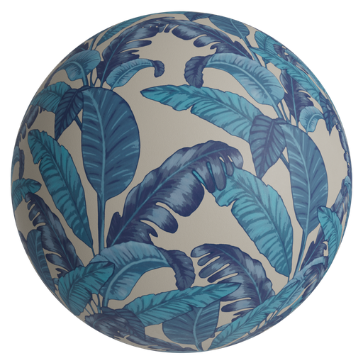 Wallpaper Printed Pattern 3 Blue - 2 m