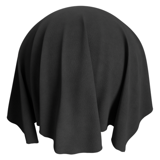 Corduroy 1 Black - 75 cm