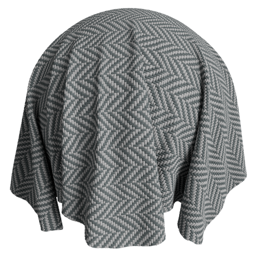Fabric Woven 1 White Light Gray - 1 m Disp 3 mm