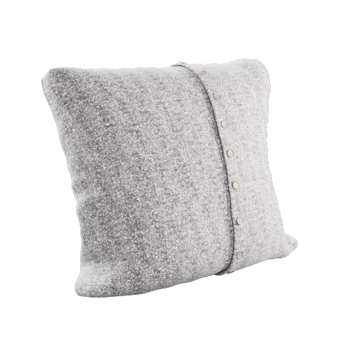 Buttoned Throw Pillow 1