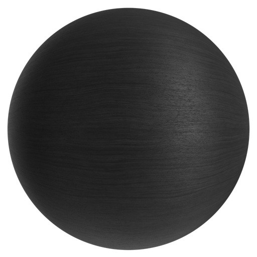Wood Painted Matte 1 Black - 1 m Disp 2 mm