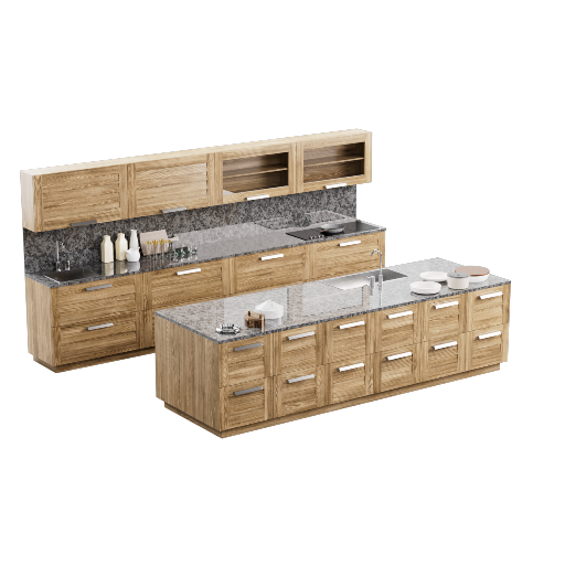 Wooden Kitchen Interior 1