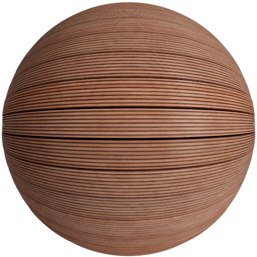 Wood Deck 1 Light Brown - 3 m Disp 3 cm