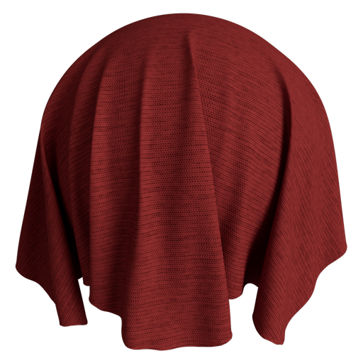 Curtain Thick 1 Red - 1 m