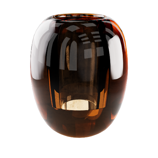 Amber Glass Vase 1