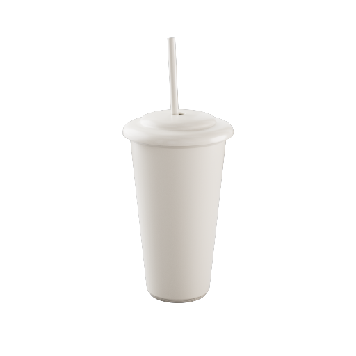 Straw Tumbler 1 White