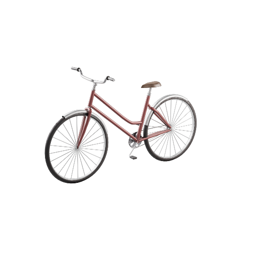 Step Through Bike Red