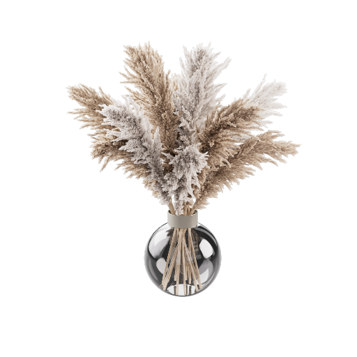 Glass Pampas Vase