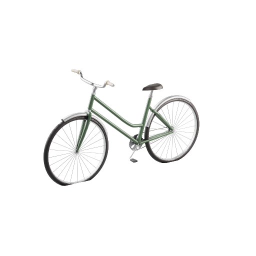 Step Through Bike Green