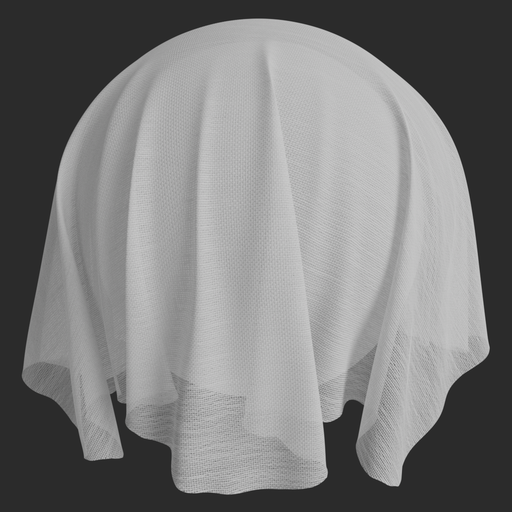 Curtain Thin 1 White - 25 cm