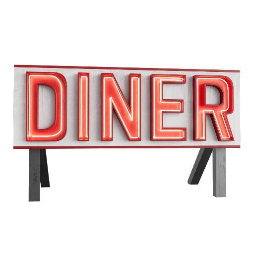 Neon Diner Sign 1