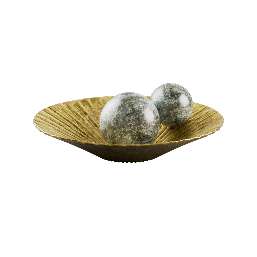 Decor Bowl With Marbles