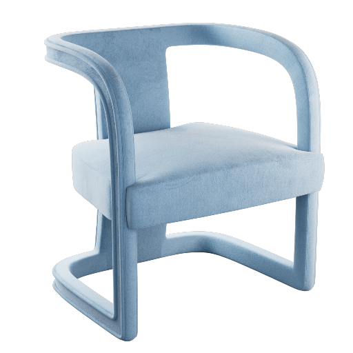 Blue Accent Armchair