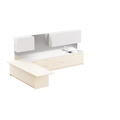 Peninsula Kitchen Cabinet 1