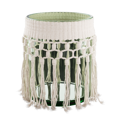 Macrame Candle Jar 1