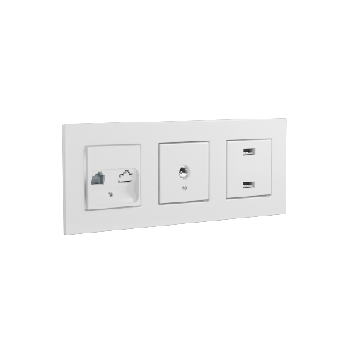 Outlet 1 LAN Coax USB