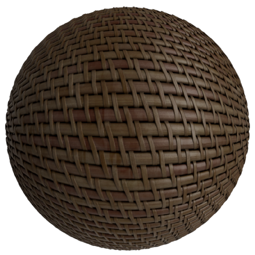 Basketweave 3 Dark Brown - 40 cm Disp 8 mm