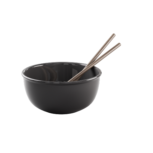 Black Ceramic Bowl