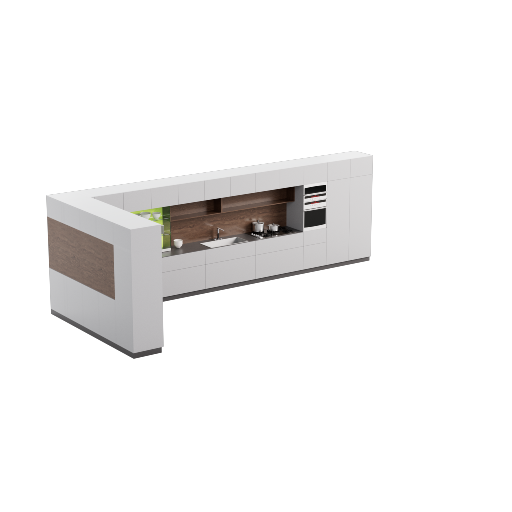 Modern L-shaped Kitchen 1
