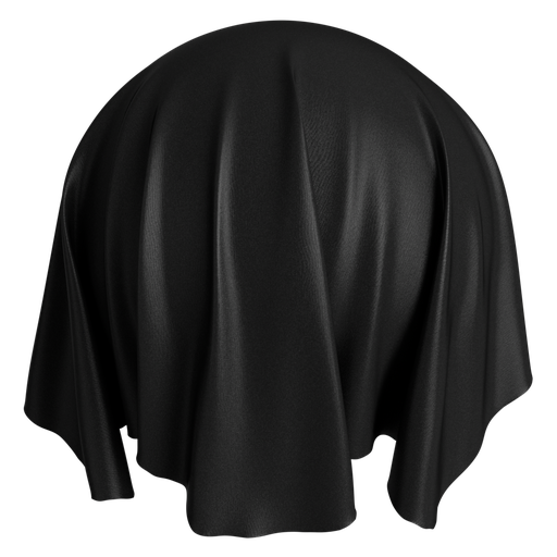 Fabric Satin 1 Black - 1 m