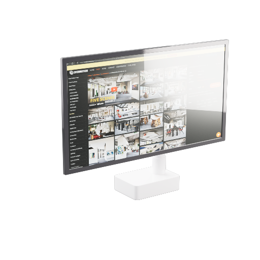 Computer Monitor 2 White Base