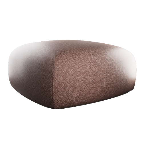 Leather Pouf 1