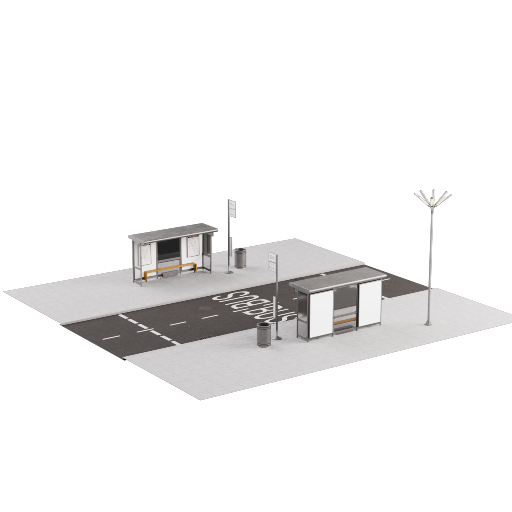 Street 2-Lane Bus Stop 1