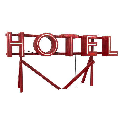 Neon Hotel Sign 1