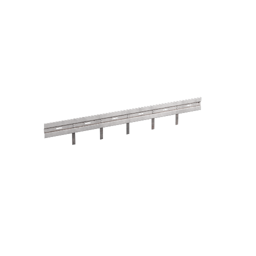 Road Guardrail Straight 6m
