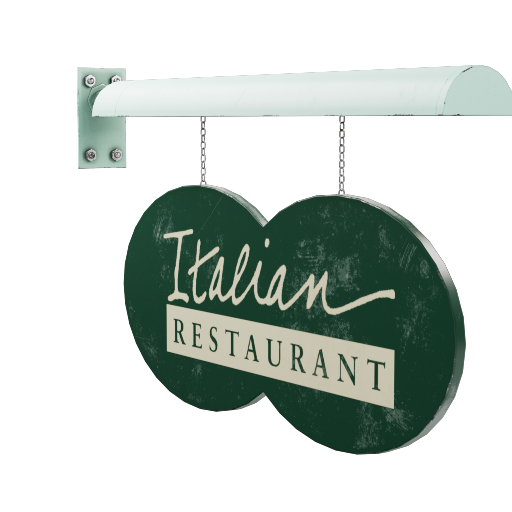 Italian Restaurant Sign 1
