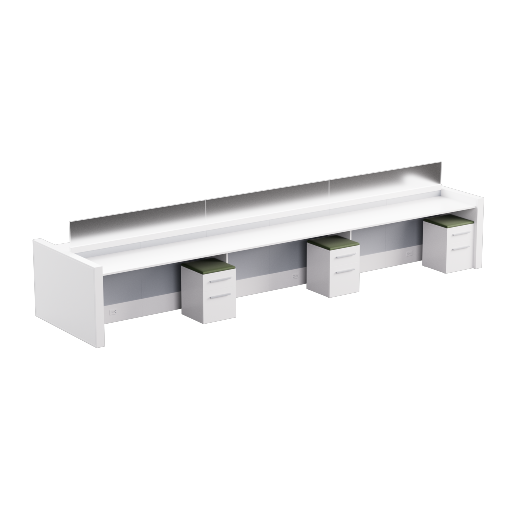 Six Person Linear Workstation 1