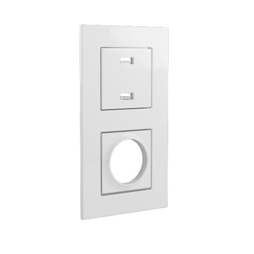 Double Outlet 1 USB Vertical