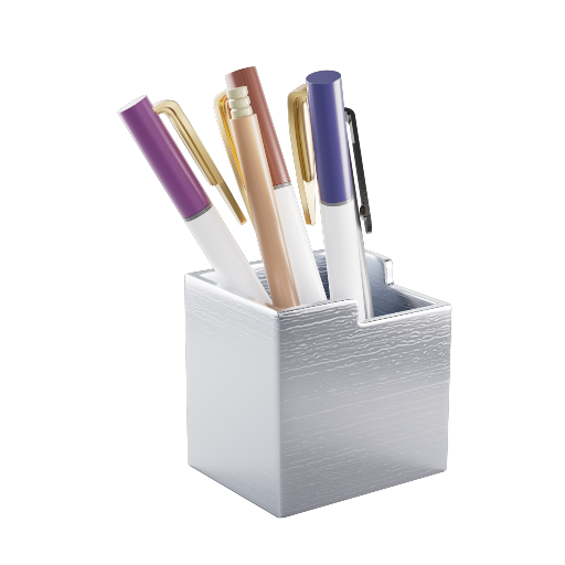Pen Cup 2 Silver