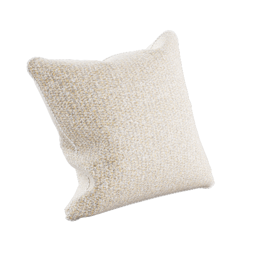 Beige Throw Pillow 1